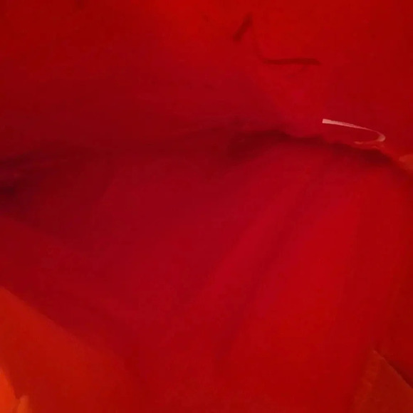 New M Gemi Made In Italy Red Canvas Tote - Picture 3 of 3